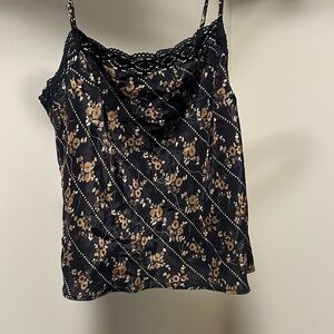NWT Free People Tank Top - Black & Tan